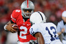 COLUMBUS OH - NOVEMBER 13: Quarterback Terrelle Pryor #2 of the Ohio State Buckeyes looks for running room as Stephon Morris #12 of the Penn State Nittany Lions defends at Ohio Stadium on November 13 2010 in Columbus Ohio. (Photo by Jamie Sabau/Getty Images)